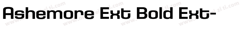 Ashemore Ext Bold Ext字体转换